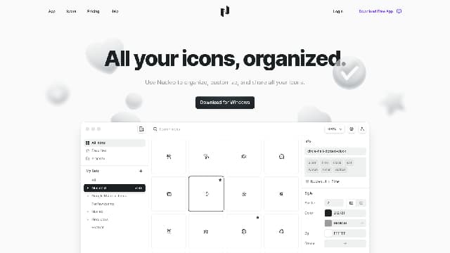 Ultimate icon organizer and SVG library