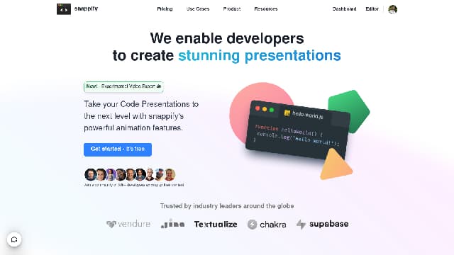 Create stunning code presentations and videos